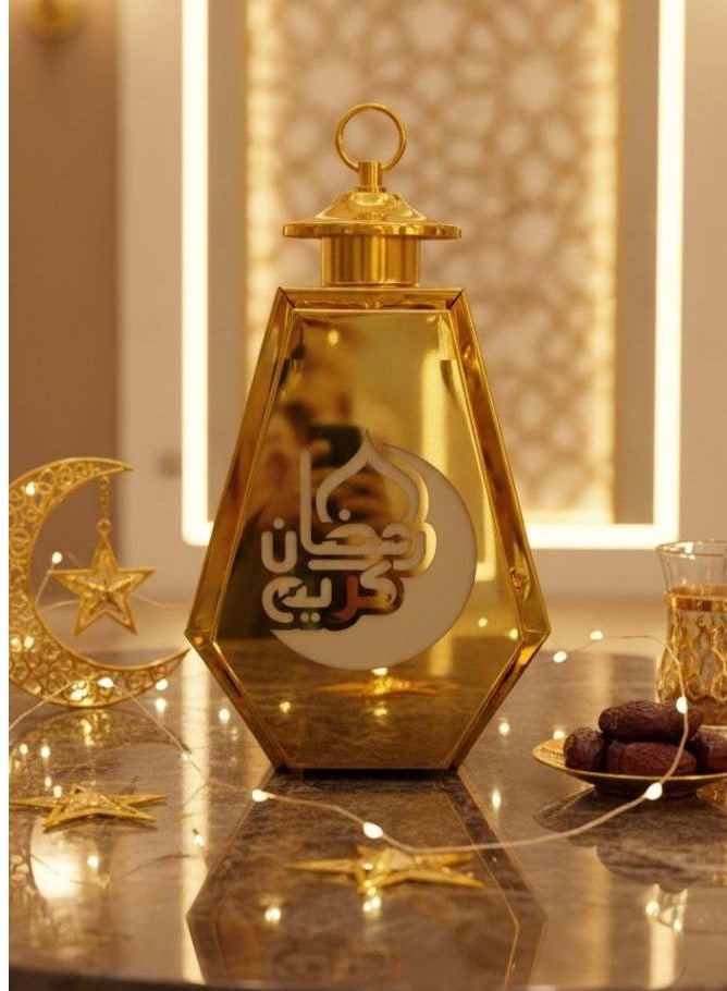 ✨ فانوس رمضان بنور مختلف😉🌙 تفاصيل ذهبية راقية وإضاءة دافئة تملأ المكان بهدوء وروح الشهر الكريم 🌙🤍 - Image 1